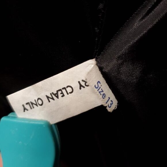 Vintage 80s Retro Black Velvet Punk Goth Rocker Steampunk Power Blazer Medium - Picture 7 of 12